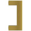 vidaXL Mânere de dulap, 10 buc., auriu, 64 mm, oțel inoxidabil