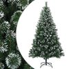 vidaXL Brad de Crăciun artificial 120 cm PVC și Metal Verde