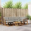 vidaXL Set de canapele de exterior 7 pcs Gri natural și deschis