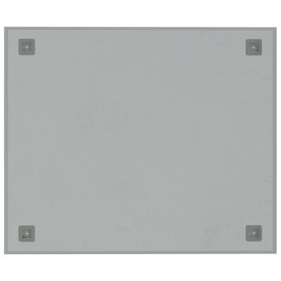 vidaXL Tablă magnetică de perete, alb, 60x50 cm, sticlă securizată