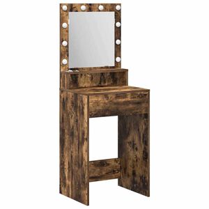 vidaXL Masă de Machiaj Stejar fumuriu 50 x 41 x 135 cm Lemn prelucrat