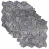 vidaXL Plăci de mosaic Gri &icirc;nchis 30 x 30 cm Marmură
