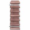vidaXL Suport sticle de vin, 42 sticle, maro, lemn masiv de pin