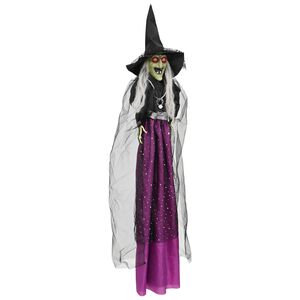 vidaXL Vrăjitoare suspendată pentru Halloween SPOOKA Violet