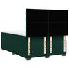 vidaXL Pat box spring cu saltea, verde &icirc;nchis, 160x200 cm, catifea