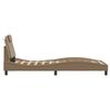 vidaXL Cadru de pat Viana cu LED fără saltea cappuccino 80x200 cm