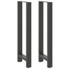 vidaXL Picioare de masă de bar antracit, 2 buc., 40x(110-111) cm, oțel