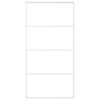 vidaXL Ușă glisantă, alb, 102,5x205 cm, sticlă ESG și aluminiu