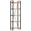 vidaXL Bibliotecă cu 5 rafturi, 60 x 30 x 180 cm, lemn masiv de acacia