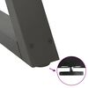 vidaXL Picioare masă de sufragerie, 2 buc., antracit, 70x(72-73,3) cm, oțel