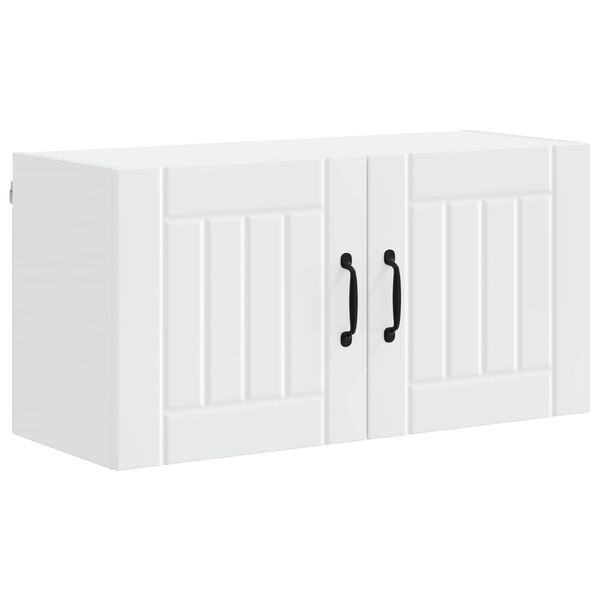 vidaXL Dulap de bucătărie Lucca Alb 80 x 31 x 40 cm Lemn prelucrat