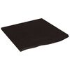 vidaXL Raft de perete maro &icirc;nchis 60x60x2 cm lemn masiv stejar tratat