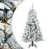 vidaXL Brad de Crăciun artificial cu ramuri articulare Alb 150 cm
