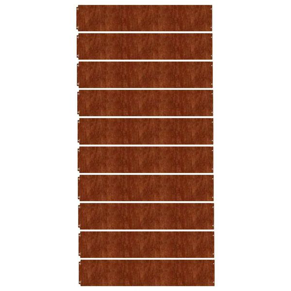 vidaXL Borduri de gazon 10 buc. 20x103 cm oțel Corten flexibil