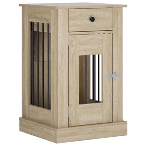 vidaXL Mobilă pentru cușcă de c&acirc;ine Stejar Sonoma 50 x 47,5 x 80 cm