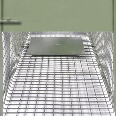 vidaXL Cușcă capcană cu 2 uși 150 x 30 x 30 cm