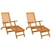 vidaXL Șezlong pliabil și culisant 2 pcs 55 x 146 x 91 cm
