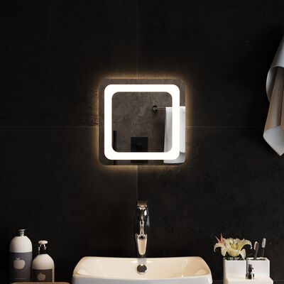 vidaXL Oglindă cu LED de baie, 30x30 cm