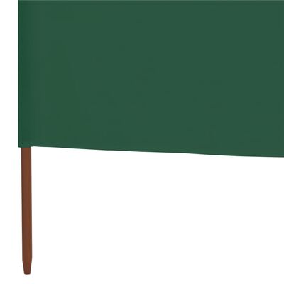 vidaXL Paravan anti-vânt cu 9 panouri, verde, 1200 x 80 cm, textil