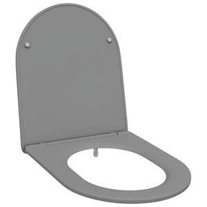 vidaXL Capacul de toaletă Gri 47 x 36 x 3,4 cm Duroplast