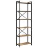vidaXL Raft pentru cărți 60 x 30 x 189,5 cm Lemn prelucrat