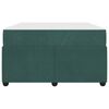 vidaXL Cadru de pat cu saltea Verde &icirc;nchis 120 x 190 cm țesătură