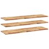 vidaXL Rafturi suspendate 3 buc. 120x40x2cm lemn masiv acacia netratat