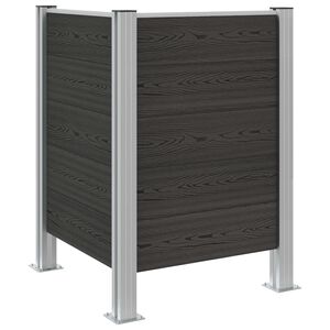 vidaXL &Icirc;mprejmuire pentru Coș de Gunoi Gri 85 x 85 x 115 cm