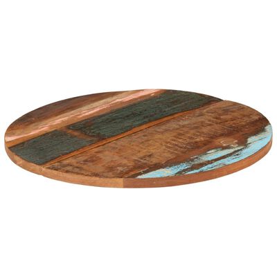 vidaXL Blat de masă rotund, 70 cm, lemn masiv reciclat, 25-27 mm