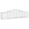 vidaXL Coșuri gabion arcuite 13 buc, 200x50x40/60 cm, fier galvanizat