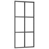 vidaXL Ușă glisantă cu set feronerie, 90x205 cm, sticlă ESG/aluminiu