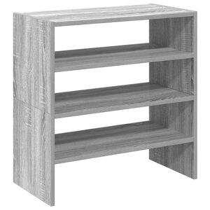 vidaXL Rafturi pentru pantofi 2 buc stivuibile gri Sonoma 60x30x30,5cm