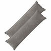 vidaXL Husă pentru pernă 2 pcs HOUTEN Gri &icirc;nchis 40 x 145 cm