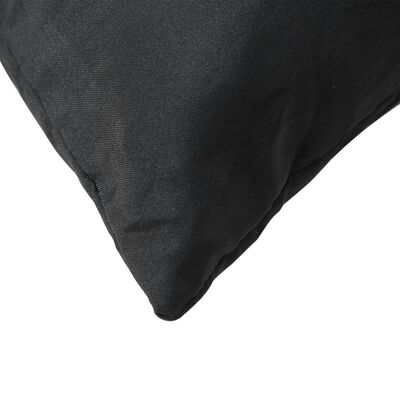 vidaXL Perne decorative, 4 buc., negru, 50 x 50 cm, material textil
