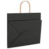 vidaXL Saci de h&acirc;rtie 50 buc cu m&acirc;nere negre 32x22x28 cm