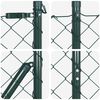 vidaXL St&acirc;lp de gard. Verde 10 x 1,4 m (mesh de 60 x 60 mm)