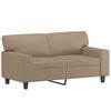 vidaXL Canapea cu 2 locuri, cappuccino, 120 cm, piele ecologică