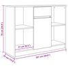 vidaXL Bufetă cu sertar Lemn vechi 101x35x76 cm Lemn prelucrat