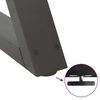 vidaXL Picioare masă de sufragerie, 2 buc., antracit, 80x(72-73,3) cm, oțel