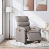vidaXL Fotoliu rabatabil electric, gri taupe, material textil