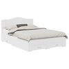 vidaXL Cadru de pat cu sertar Alb 150 x 200 cm Lemn prelucrat