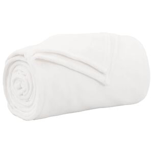 vidaXL Pătură Alb 220 x 240 cm 1.37 kg Molton