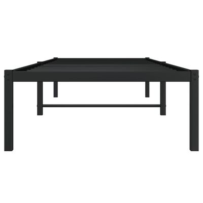 vidaXL Cadru pat metalic, negru, 75x190 cm