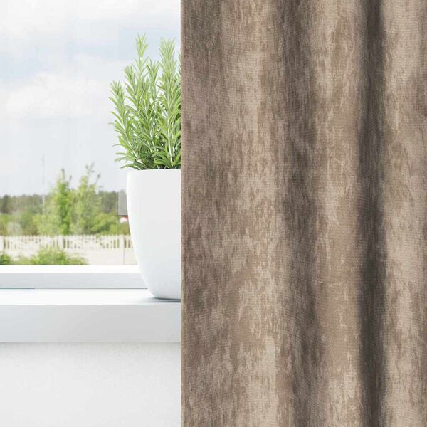 vidaXL Cortine din catifea 2 pcs Șampanie 140 x 140 cm Catifea