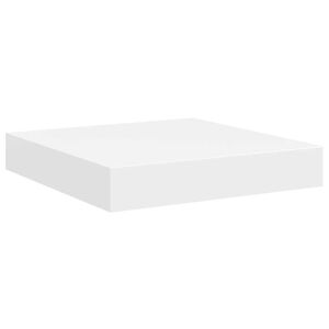 vidaXL Raft de perete suspendat, alb, 23x23,5x3,8 cm, MDF