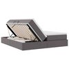 vidaXL Pat cu saltea și spațiu de depozitare Gri 180 x 200 cm