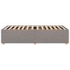 vidaXL Cadru de pat fără saltea Taupe 90x200 cm țesătură