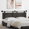 vidaXL Cap de pat suspendat Pe perete Negru 190 x 55 x 5 cm PU antic