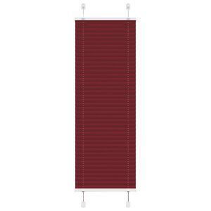 vidaXL Jaluzea plisată Bordeaux Roșu 40x100 cm Lățime țesătură 39,4 cm