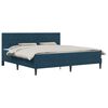 vidaXL Cadru de pat cu saltea albastru 180 x 200 cm Catifea